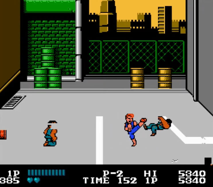 Double Dragon - геймплей игры Dendy\NES